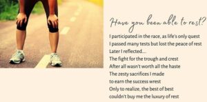 Read more about the article Have You been able to rest?